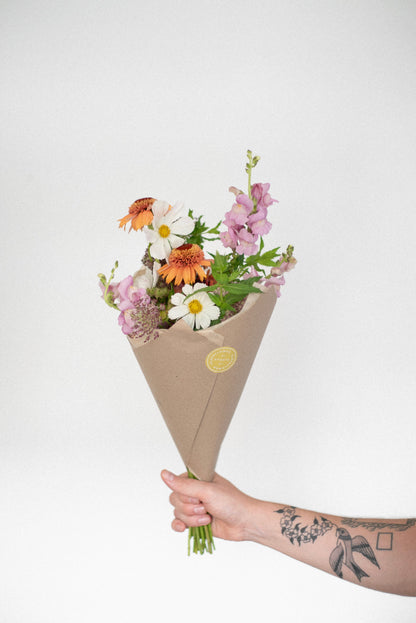 Riverside Wrapped Bouquet - Small