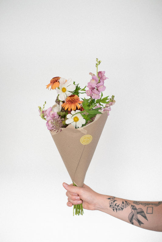 Riverside Wrapped Bouquet - Small